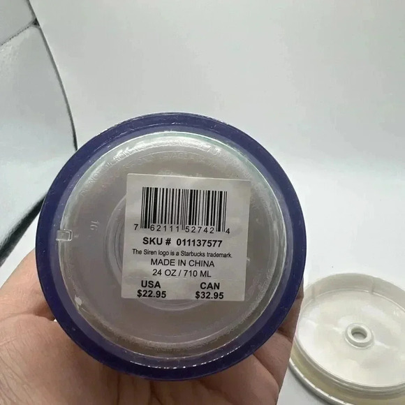 Starbucks Siren Mermaid Venti Tumbler 24 oz Cup Iridescent Green Spring No Straw - Picture 7 of 7